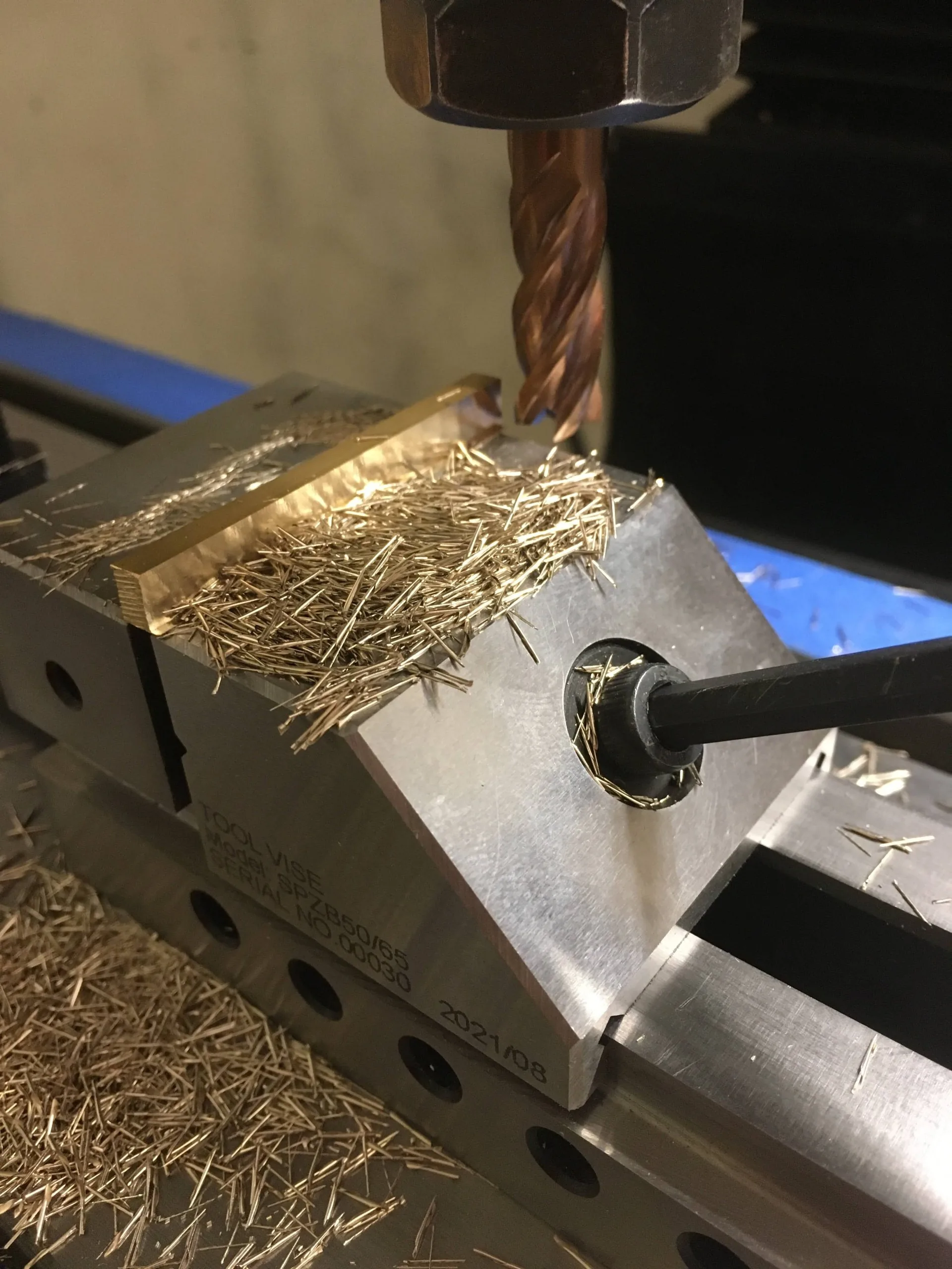 Metal component precision machining process