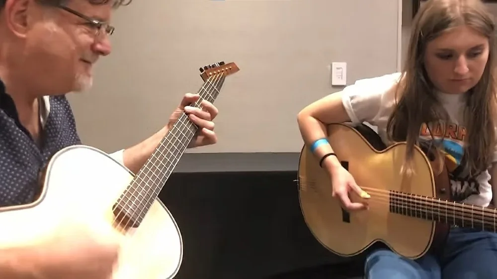 Pat Bergeson playing guitar