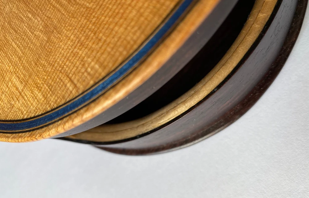Blue Arch Guitar detail