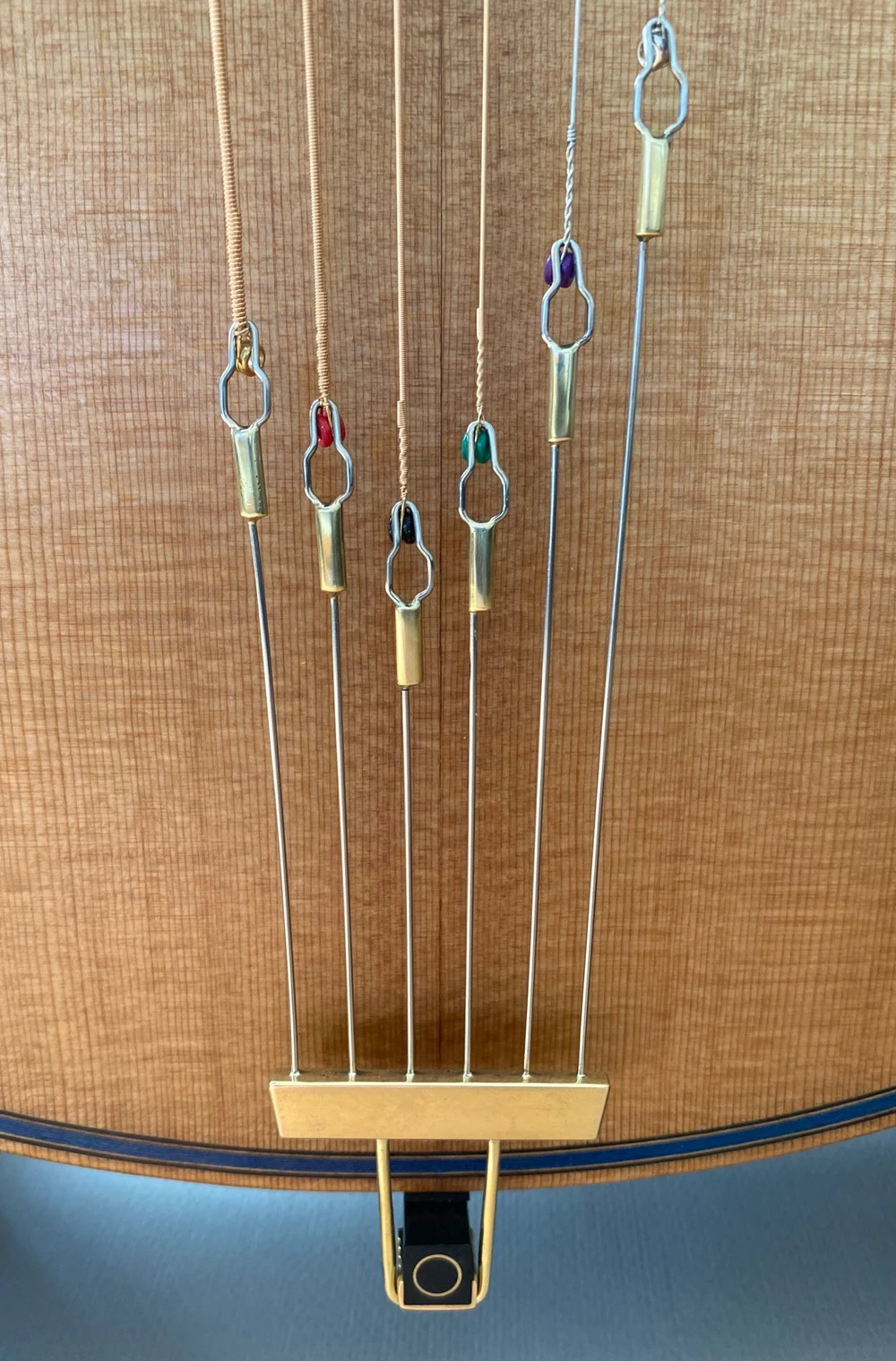 Blue Arch Guitar detail