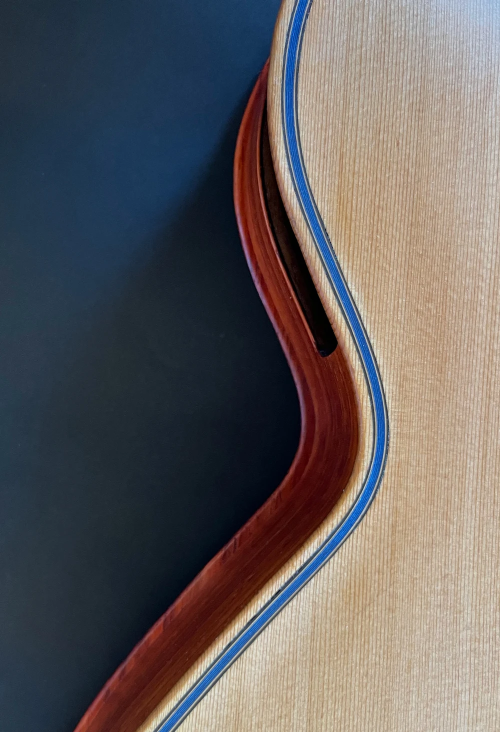 Blue Arch Guitar detail