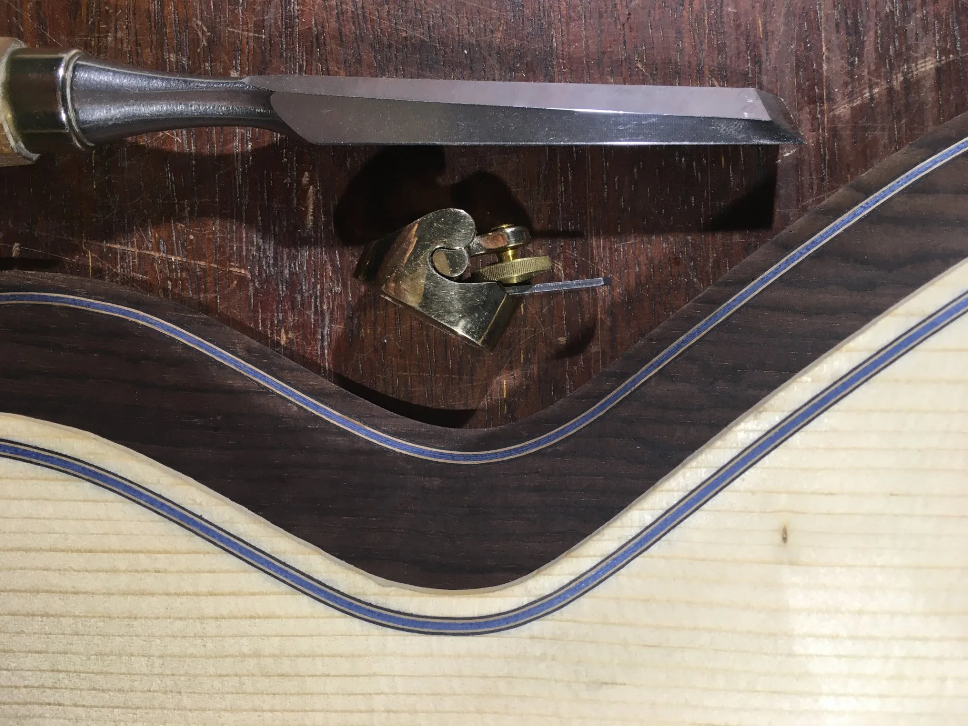 Blue Arch Guitar Details 14